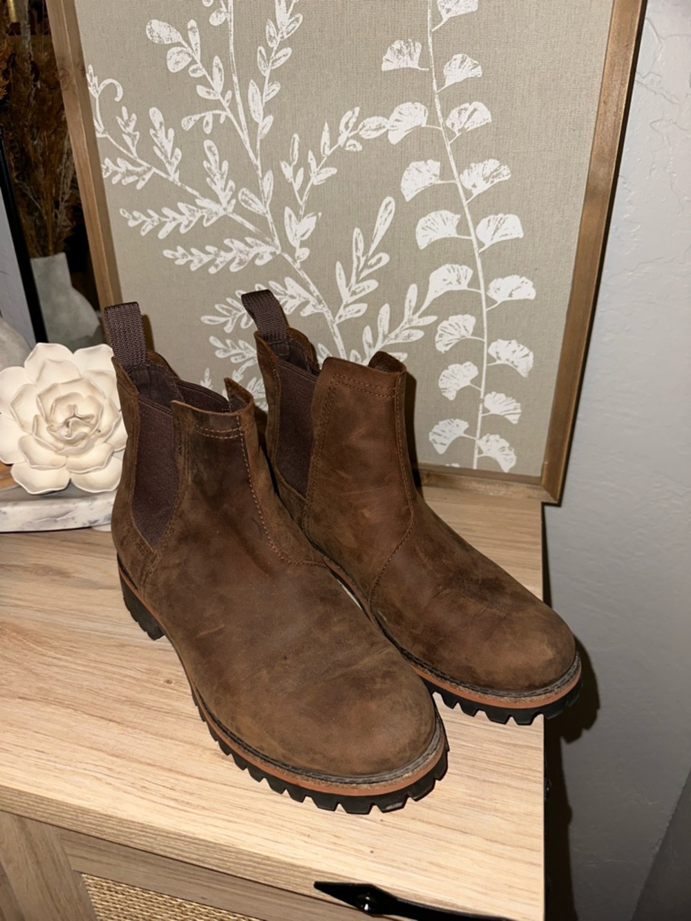 Chaco Brown Suede Chelsea Booties - Picture 2 of 6